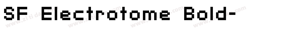 SF Electrotome Bold字体转换